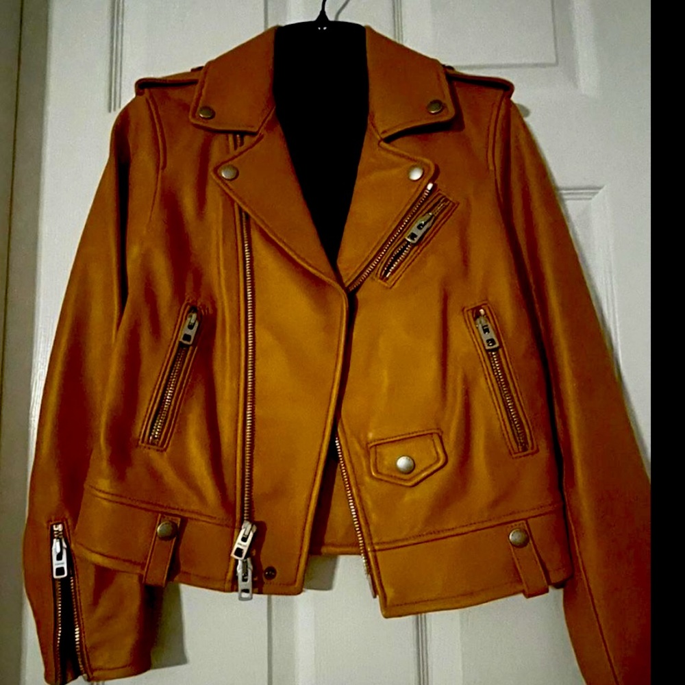 Coach Leather Moto Jacket